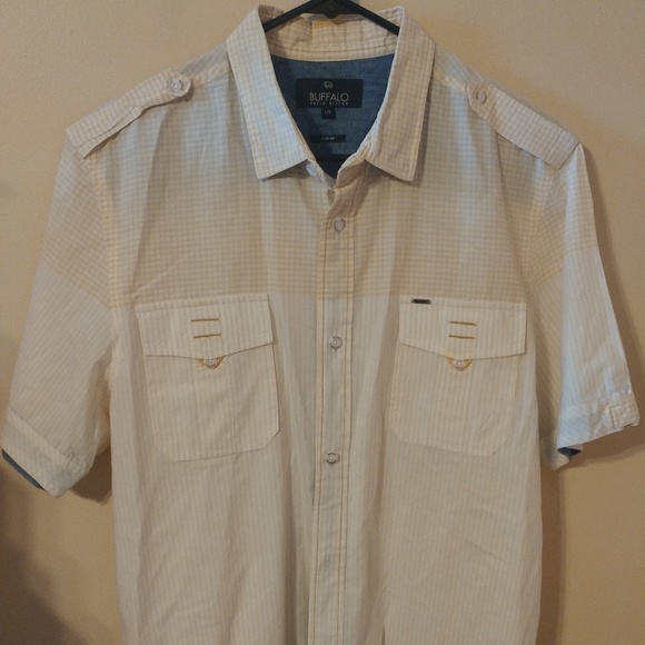 Buffalo David Bitton Other - Men's Buffalo Short Sleeve Button Up Shirt Large